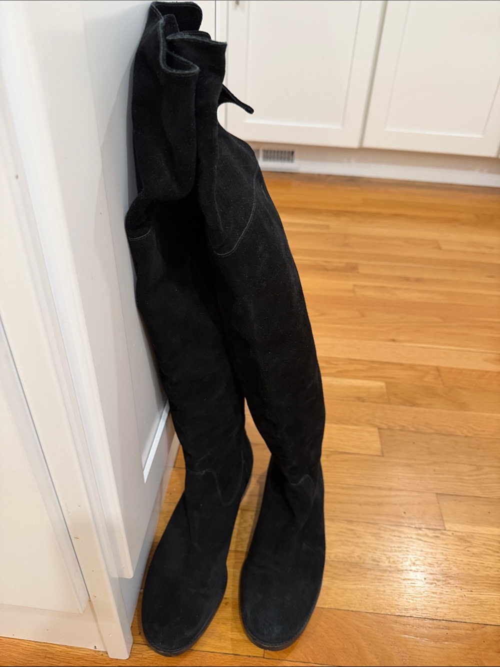 Lauren Ralph Lauren Black Suede Over-the-Knee Boots